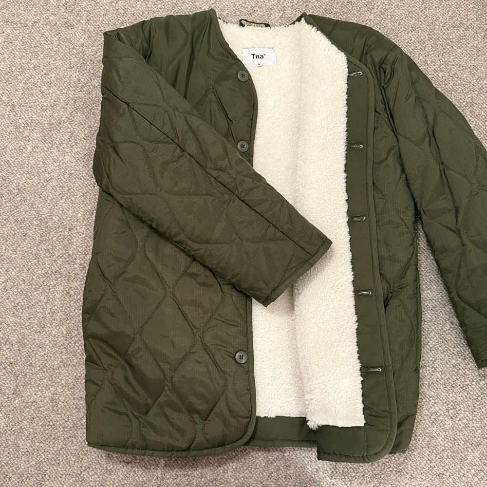 TNA Off-White Sherpa Fleece